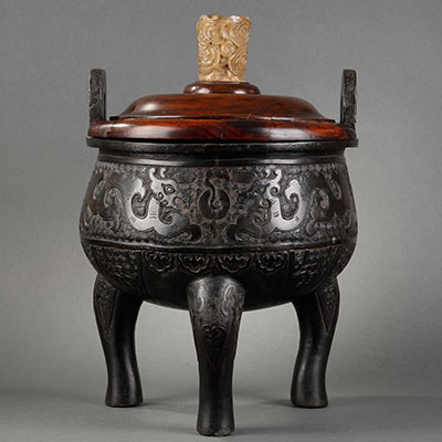 青铜三足香炉 - 1