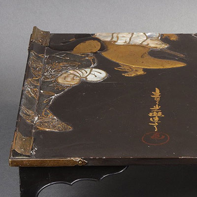 漆器镶嵌工艺书桌「bundai」，作者：尾形光琳 - 2