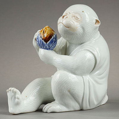 平户窑瓷器猴子 - 1