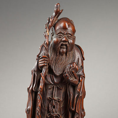 竹雕寿老像 - 2